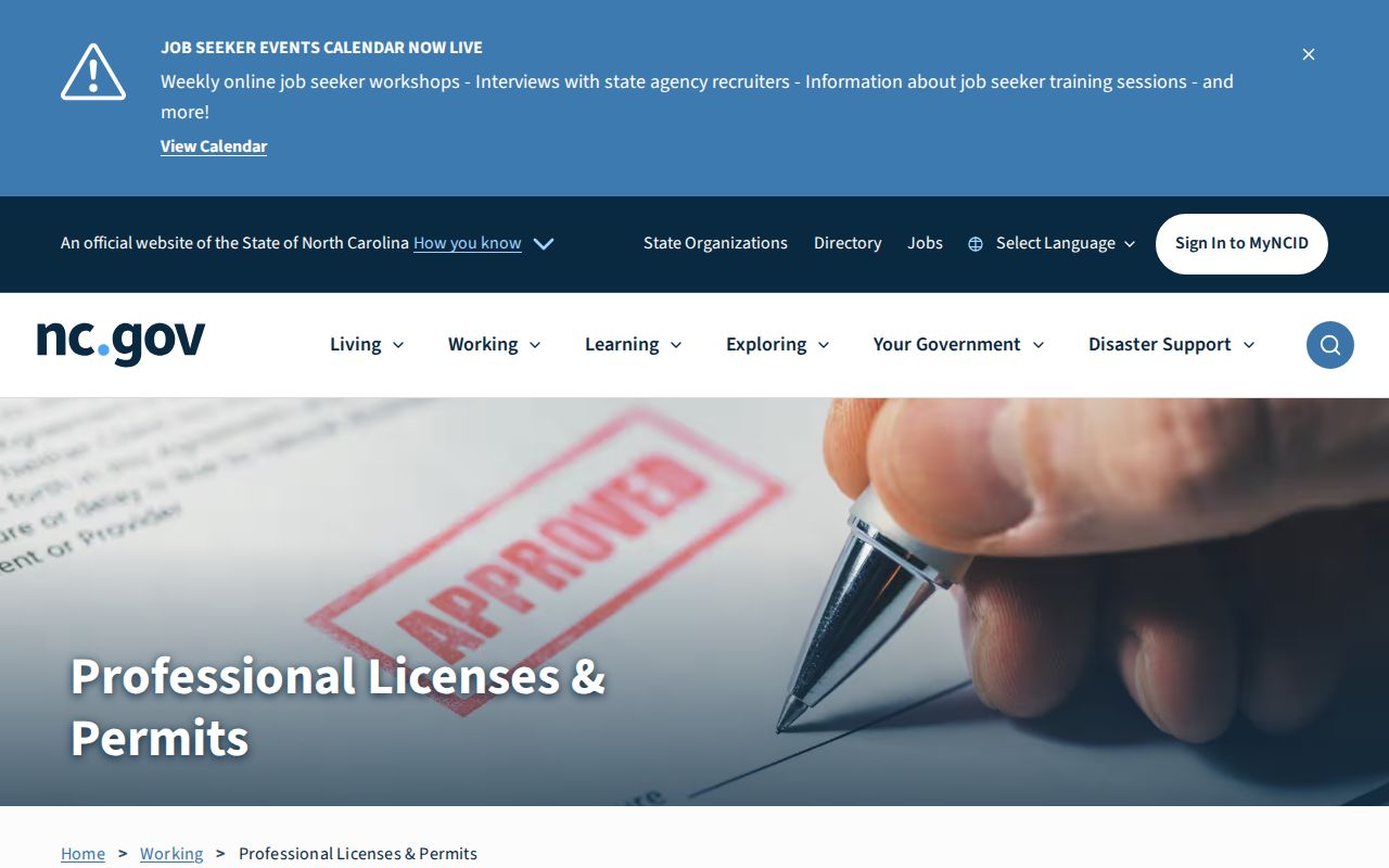 Fuquay-Varina residents directory North Carolina professional license resources