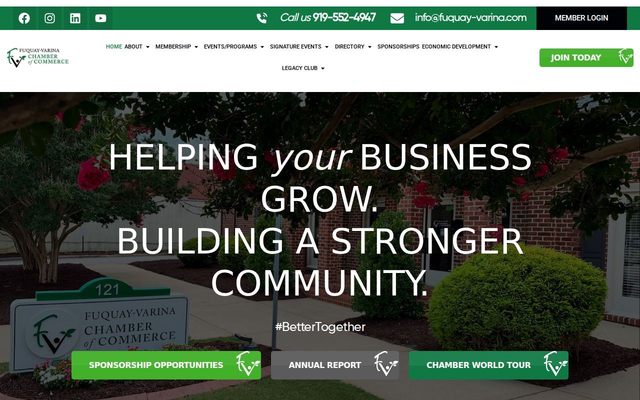 Fuquay-Varina neighbors Chamber directory home