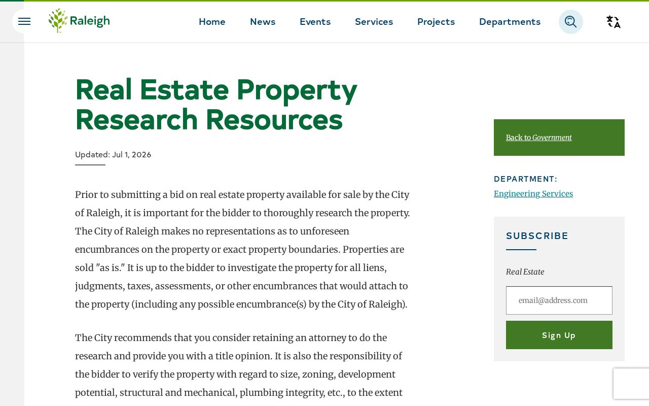 Fuquay-Varina street directory Wake real-estate property research resources